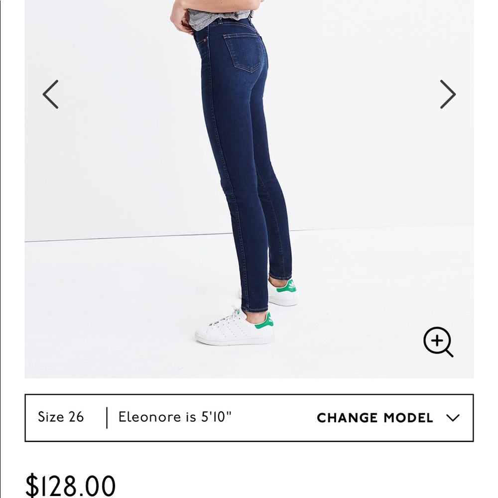 Madewell 10” high rise skinny jeans